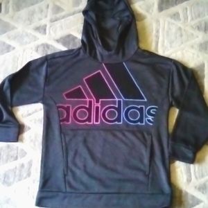 Grey and neon Adidas over shirt/coat